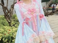 nyako喵子酒红色睡袍作品探幽