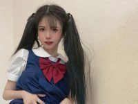 灵动可爱的倦倦喵白睡衣cos，不容错过