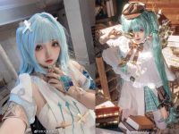 无删版斯文文文文洛天依cosplay,绝美表情带来震撼