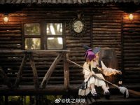 桃之啾啾cos遇见神鹿,纯美摄影图集