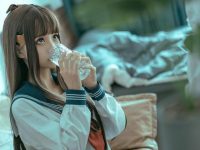 蠢沫沫24fa红格子的cos作品风美图分享，新晋动漫迷必看