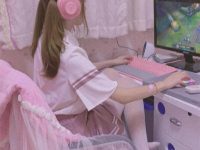 赛高酱万元私定蓝色校服,超美照片拍摄