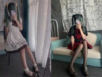 赤酒姬穿拖鞋的照片原图分享,让你更加感受到cosplay的美丽