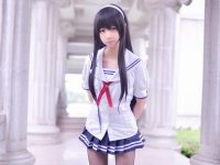 我的新作品:雪琪sama爱宕婚纱cos照片