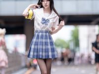 清新脱俗！香草喵照片中的校园风仙女